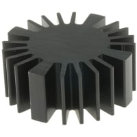 Fischer Heatsink, 2.4K/W, 50 Dia. x 20mm, Screw Mount