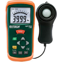 FLIR Commercial Systems, Inc. - Extech Division Light Meter, Backlit LCD, 20, 000 FC, 200, 00 Lux, Remote Sensor, Relative/Peak Mode