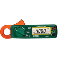 FLIR Commercial Systems, Inc. - Extech Division Clamp Meter, 200 A, 400 VAC/VDC, 40 to 400 Ohms, 0.9 in., -10 to +50 C