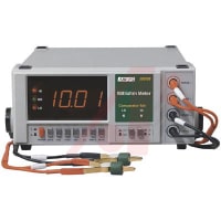 FLIR Commercial Systems, Inc. - Extech Division Meter, Milliohm, 7 Ranges, 5V Test Voltage, 1999 Count Display, With Cables