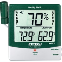 FLIR Commercial Systems, Inc. - Extech Division Hygro-Thermometer, Mounted, -10 to 60C, Dew Point Temperature, 445 Series