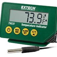 FLIR Commercial Systems, Inc. - Extech Division Waterproof Digital Thermometer, -40 to 70C, Bench Mount, Compact, TM Series