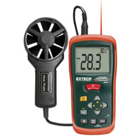 FLIR Commercial Systems, Inc. - Extech Division ANEMOMETER, CFM, WITH NIST, AN200