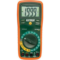 FLIR Commercial Systems, Inc. - Extech Division Multimeter, 0.1 mV to 600 V Voltage, Range, DC, RS-232, 2000 Counts Backlit