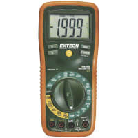 FLIR Commercial Systems, Inc. - Extech Division Multimeter, 0.1 mV to 600 V Voltage, Range, DC, RS-232, 2000 Counts Backlit