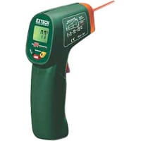 FLIR Commercial Systems, Inc. - Extech Division Thermometer, -20 to 260 C, 0 to +50 C, 80% RH (Max.), 1 C/1 F, LCD, 4.9 Oz.