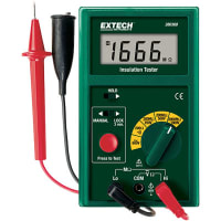 FLIR Commercial Systems, Inc. - Extech Division Insulation Tester/Megohmmeter, Insulation Resistance, 2000 Megohms (Test Range)