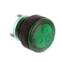 Floyd Bell Inc. LED Waterproof Panel Mount Green 9-30 VDC 130 mA 2500 @ 9 VDC 6-32 Screw Term