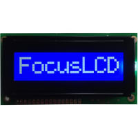 Focus Display Solutions Displays LCD Character Module XBC Series 8x1 STN Transflective 5VLCD 5V LED