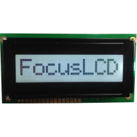 Focus Display Solutions Displays LCD Character Module XBC Series 8x1 FSTN Black Transflective 5V LED