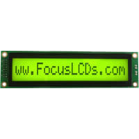 Focus Display Solutions Displays LCD Character Module LBC Series 16x1 STN Yellow/Grn Transflective 5V