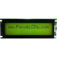 Focus Display Solutions Displays LCD Character Module LBC Series 16x2 STN Yellow/Grn Transflective 5V