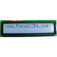 Focus Display Solutions Displays LCD Character Module LBC Series 20x2 FSTN Black Transflective 5VLED