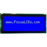 Focus Display Solutions Displays LCD Character Module LBC Series 20x4 STN Blue Transmissive 5VLED