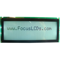 Focus Display Solutions Displays LCD Character Module LBC Series 20x4 FSTN Black Transflective 5V