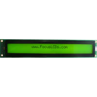 Focus Display Solutions Displays LCD Character Module LBC Series 40x2 STN Ylw/Grn Transflective 5V