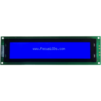 Focus Display Solutions Displays LCD Character Module LBC Series 40x4 STN Blue Transmissive 5V LED