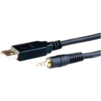 FTDI Double Ended Between-Series Cable, USB Type A Plug to 3.5mm Audio Plug, 1.8 m