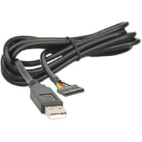 FTDI CABLE, ASSEMBLY;USB-SERIAL TTL;6 COND.;24AWG;3.3V;USB-A PLUG, 2MM HEADER