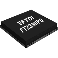 FTDI USB Hi-Speed/Serial UART/FIFO/JTAG/SPI/I2C/FT1248, Dual PD Port IC, QFN-64, Tray