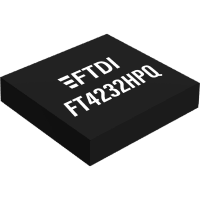 FTDI USB Hi-Speed/Quad Channel Serial UART/JTAG/SPI/I2C, Single PD Port IC, QFN-68, Tra