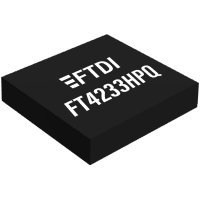 FTDI USB Hi-Speed/Quad Channel Serial UART/JTAG/SPI/I2C, Dual PD Ports IC, QFN-76, Tray