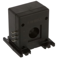 FW Bell Sensor, Current, 500 A (RMS), 1:5000, 100 mA, 0 to 100 kHz, +/- 0.5% at 25 C