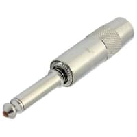 G&H Industries Straight 1/4" Nickel Mono Quiet Plug, Nickel Housing