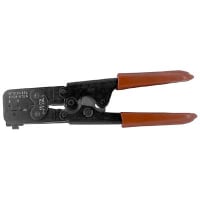 GC Electronics Ratchet Hand Crimping Tool, 26-18 AWG, 9" (229mm), Crimp Terminals, Manual, Red