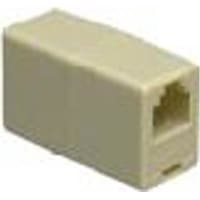 GC Electronics Coupler Modular 8 Straight Thru Ivory 2 Modular line cords