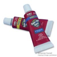 GC Electronics Epoxy Super Glue, Adhesive, 2 parts, 3/4 oz, Clear/Amber, SL: 1yr, Cures in 24 hrs