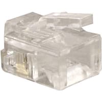 GC Electronics Plug Modular RJ11 4 6 3 Flat Stranded For audio video & telecom