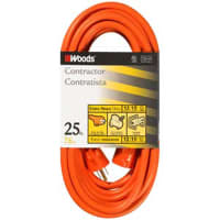 GC Electronics 12/3 round vinyl orange 25' extension cord