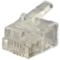 GC Electronics Plug Modular RJ11 4 6 3 Flat Stranded For audio video & telecom