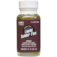 GC Electronics Solder Flux, 2 Oz, Liquid, Bottle, Orange, Gum Rosin/Isopropyl Alcohol, 64F/18C Flash