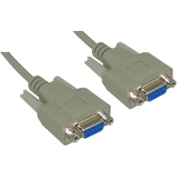 GC Electronics Null Modem Cable DB9 (F)/DB9 (F), 6 feet, 45 Series