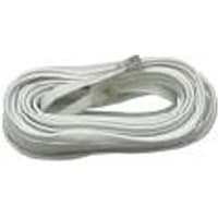 GC Electronics Cord, Extension, 15 ft., White, Audio, video & telecom