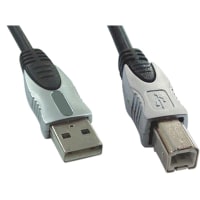 GC Electronics Cable, USB Type-A Plug, USB Type-B Plug, USB 2.0 Cbl, 15ft., For computer