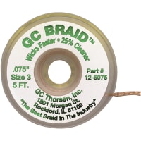 GC Electronics 5FT GC BRAID .075 GREENININ