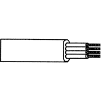 GC Electronics 26 awg line cord, 6 conductor, 1000ft spool, silver