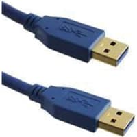 GC Electronics Cable Assembly; USB 3.0 A to A Plug; Blue; 3.281 Ft.