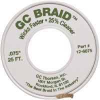 GC Electronics GC Braid .075" Green 25 ft