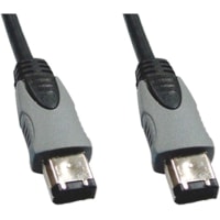 GC Electronics Cable, 6 Circuit Plug x2, 6 Cond IEEE 1394 Firewire Cbl, 15ft., For computer