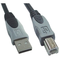 GC Electronics Cable, USB Type-A Plug, USB Type-B Plug, USB 2.0 Cbl, 15ft., For computer