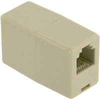 GC Electronics Coupler, Modular, 6, Straight Thru, Ivory, 2, Modular line cords