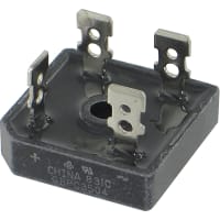 General Semiconductor / Vishay Diode, Bridge Rectifier, Standard, Vr 400V, If 35A, Pkg GBPC, Config Single Phase