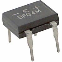 General Semiconductor / Vishay Diode, Bridge Rectifier, Standard, Vr 400V, If 1A, Pkg DFM, Config Single Phase, Cs 50A