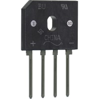 General Semiconductor / Vishay Diode, Bridge Rectifier, Standard, Vr 600V, If 10A, Pkg BU, Config Single Phase