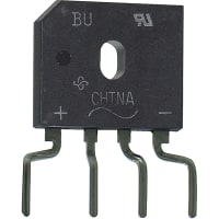 General Semiconductor / Vishay Diode, Bridge Rectifier, Standard, Vr 600V, If 10A, Pkg BU-5S, Config Single Phase