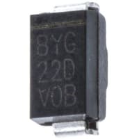 General Semiconductor / Vishay BYG22D-E3/TR3, SMT Switching Diode, 200V 2A, 25ns, 2-Pin DO-214AC